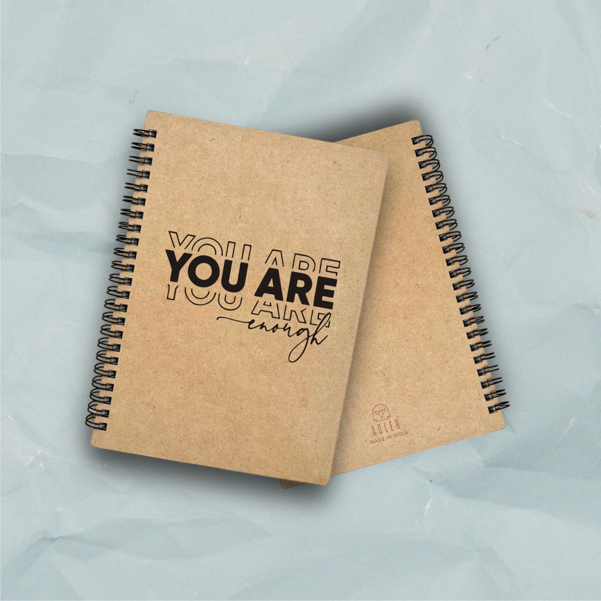 You Are Enough A6 Wooden Diary